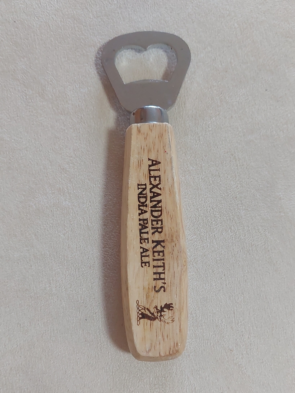 Alexander Keith's India Pale Ale Wood Handle Bottle Opener - Natural Wood